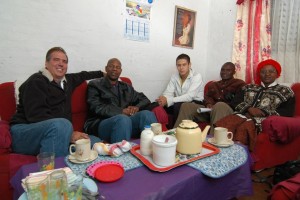 Having tea in the home of a church planter. Encouraging times.
