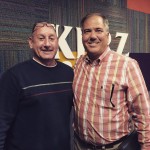 Director Steve Wheeler in studio with KPRZ radio host David Spoon