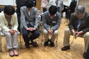 The pastors in Japan pray for our White Fields partners during the recent conference.