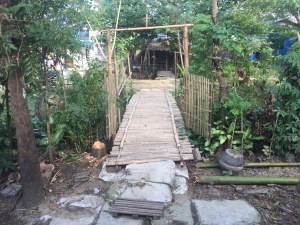 Each step I took caused the bamboo to crack.